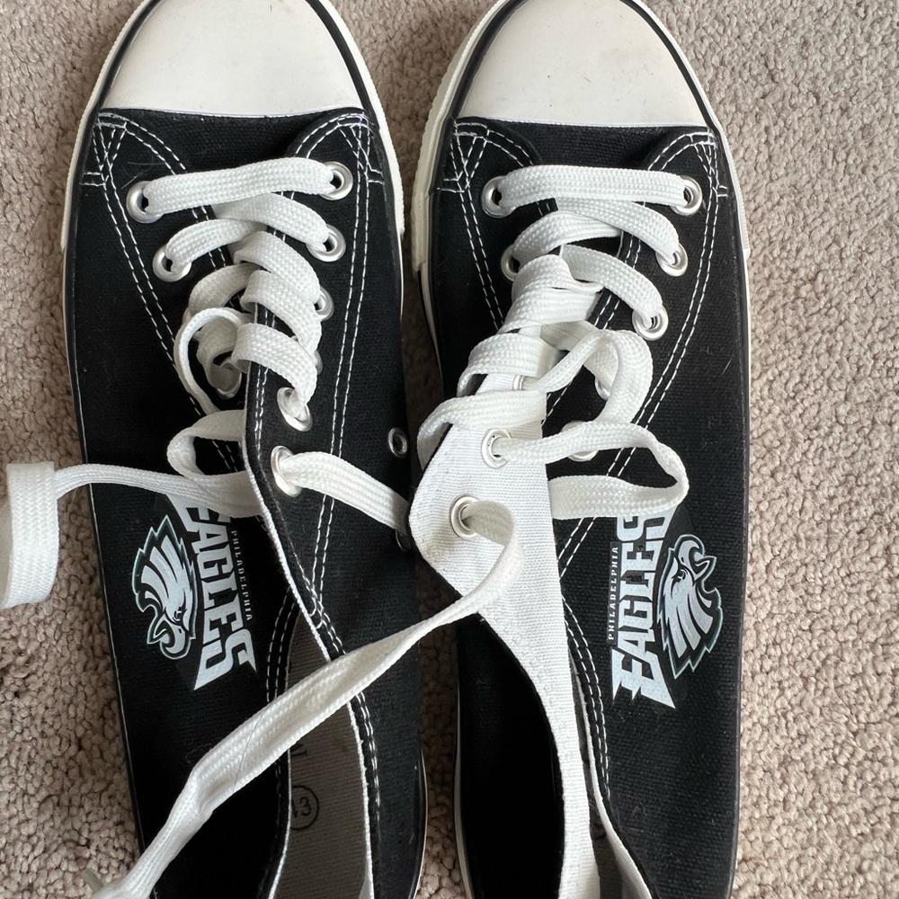 Eagles Black and White Women's Sneakers